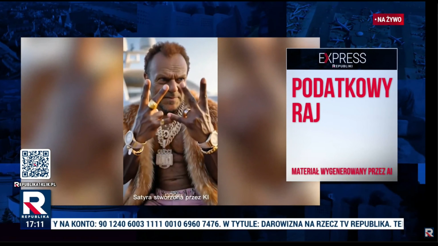 Republic, i.e. a complete lack of decency. It shows crafted images of the premiere in Blackface.