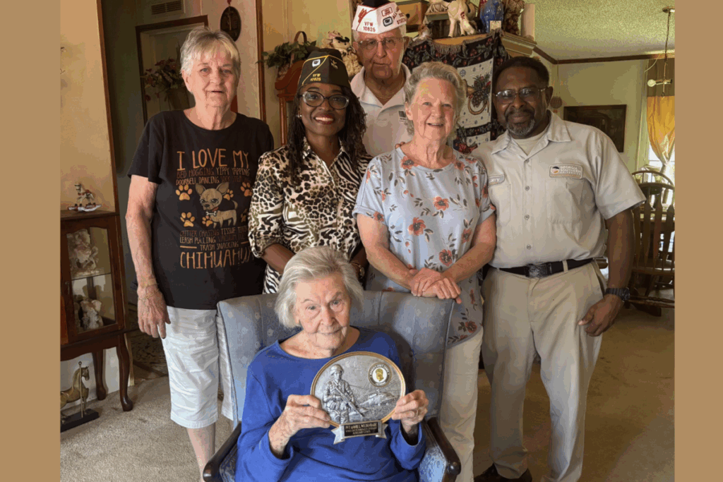 Local 104-year-old World War II veteran Annie Laura Wildenradt presented with Award of Valor