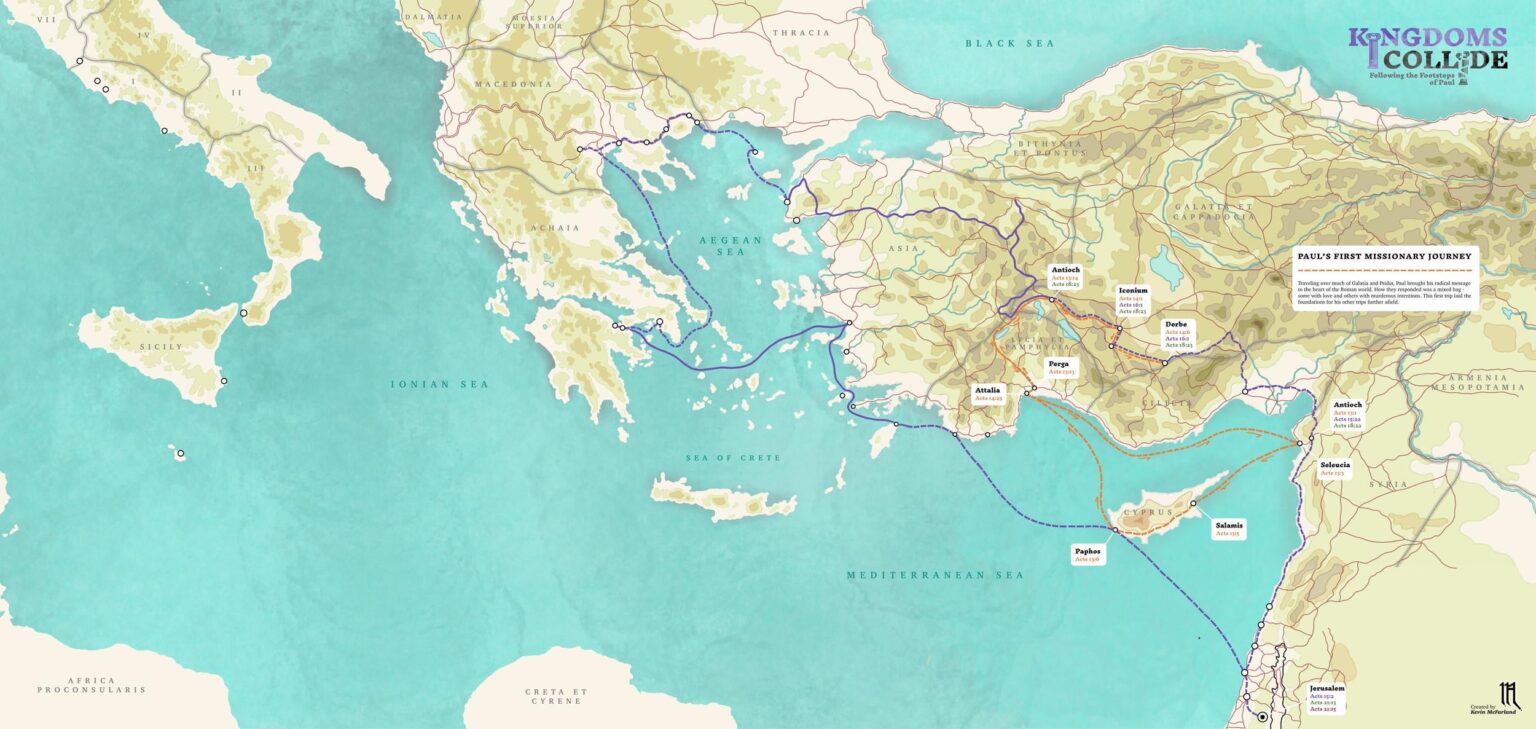Visualizing Paul’s Journeys Across the 1st Century Roman World [OC]