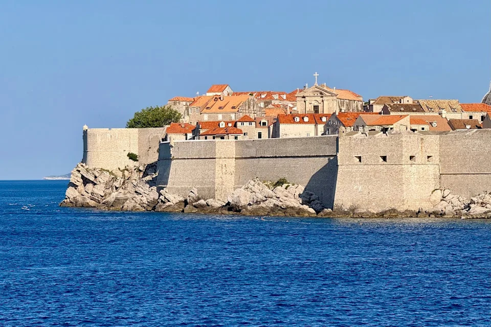 The cruise sailed around Dubrovnik’s city walls (Adam Batterbee)