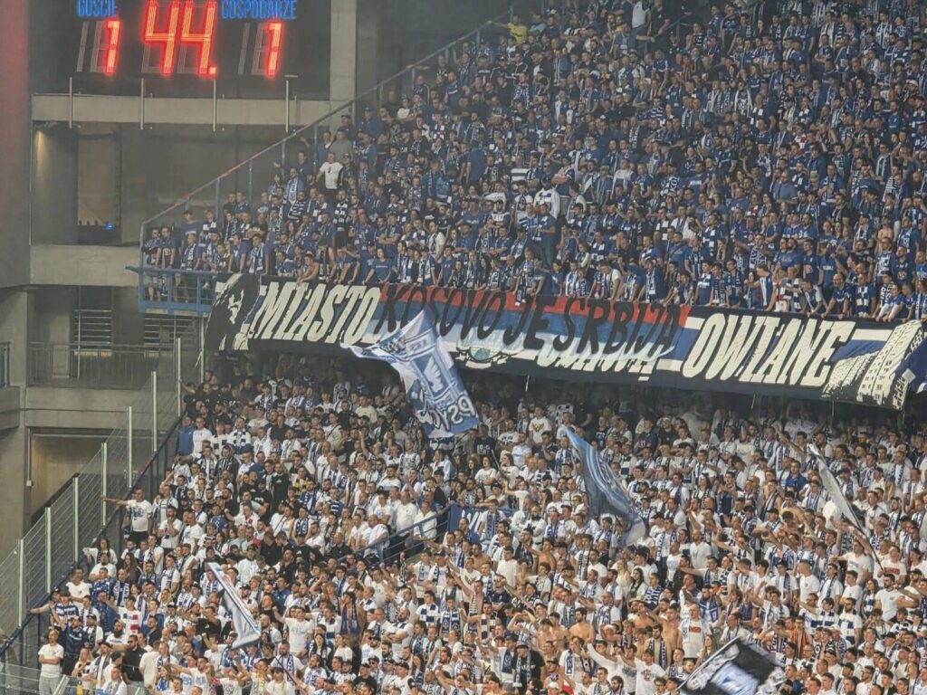 Leah fans kicked one beautiful banner last night, at the Crvena Star match