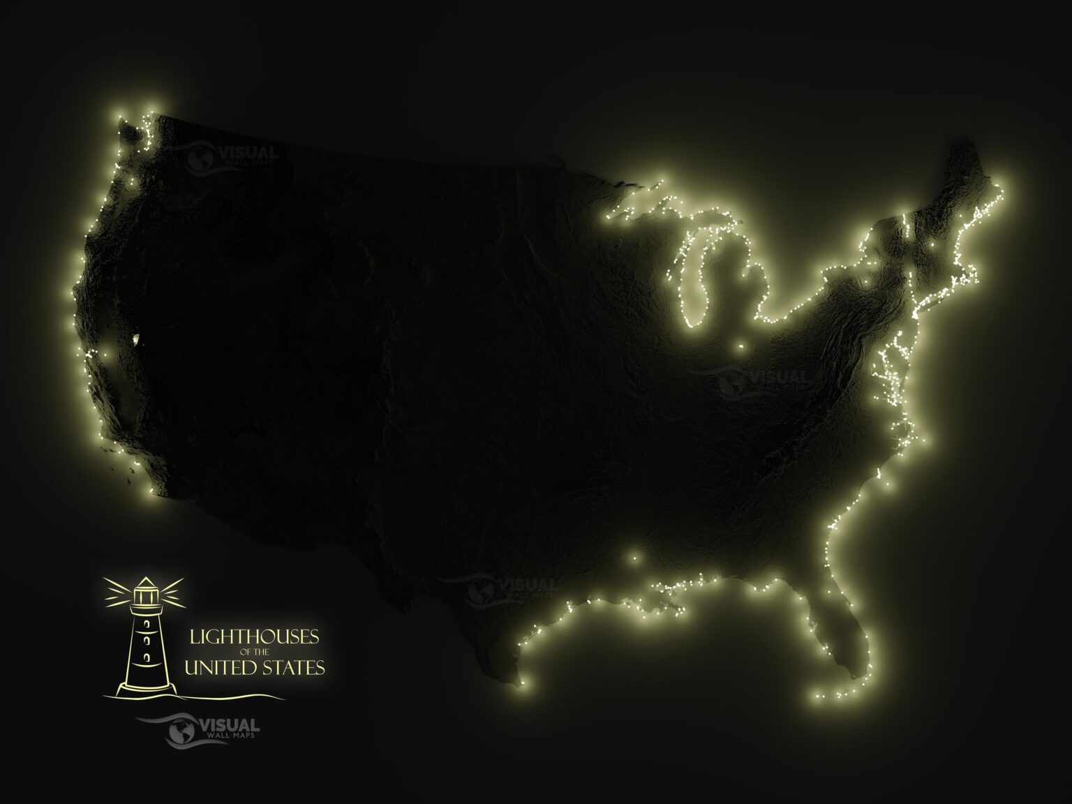 Lighthouses of the United States [OC]