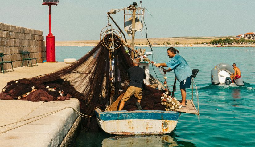 Fishermen in Croatia 