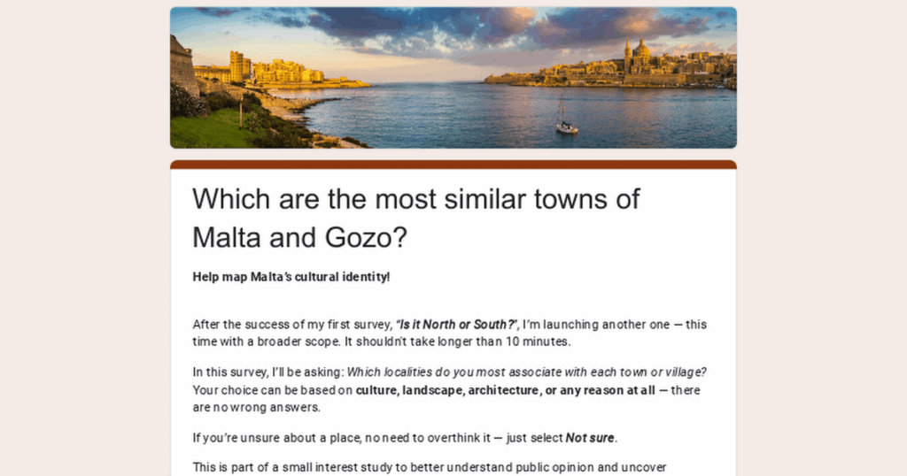 Which are the most similar towns of Malta and Gozo?