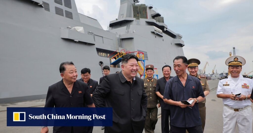Kim inspects North Korean nuclear warship, assails US and Seoul’s ‘will to ignite war’