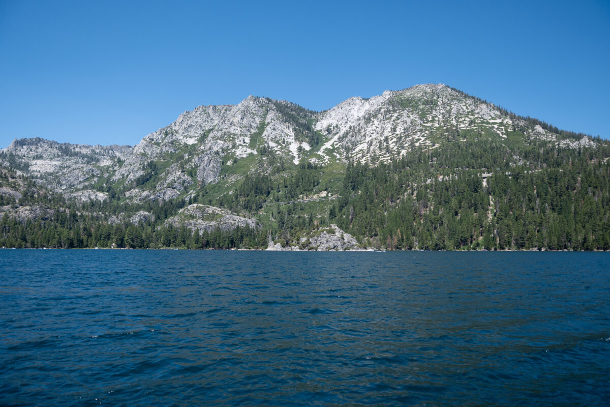 Fannette Island inside Lake Tahoe's Emerald Bay on July 29, 2024, in South Lake Tahoe, California. 