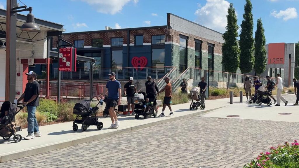 150 fathers walk for mental health at The Works in Atlanta