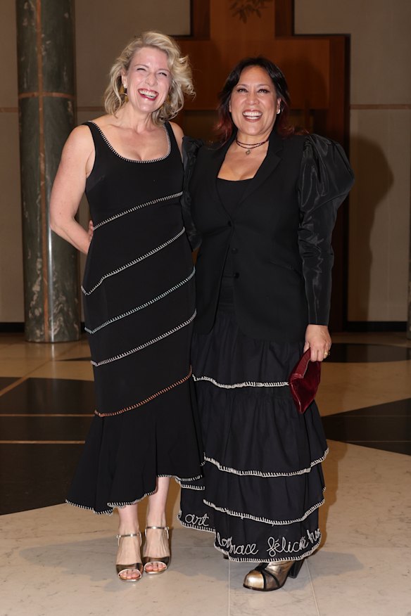 Housing Minister Clare O’Neil with musical icon Kate Ceberano.