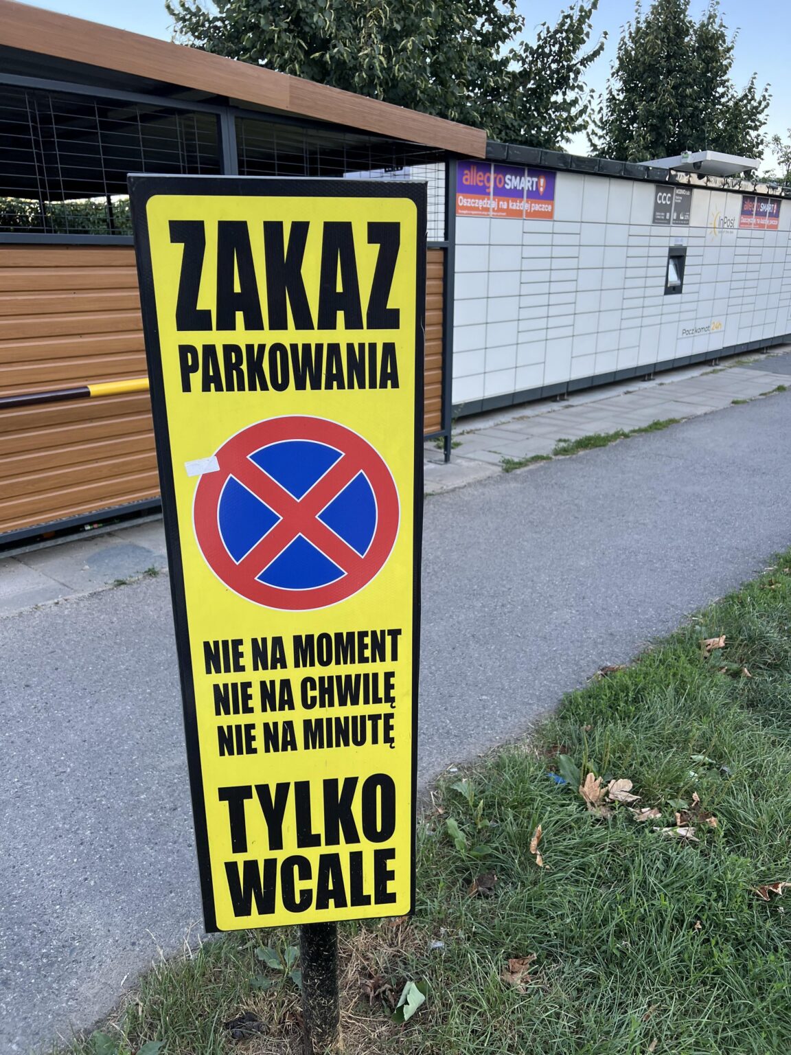 "I know that you can't park here, but I'm only for a moment"