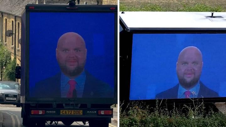 Anti-JD Vance van drives around Cotswolds as US Vice President holidays in village