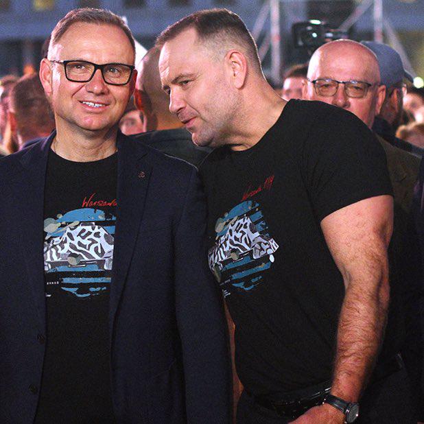 The former and current president of Poland during a concert