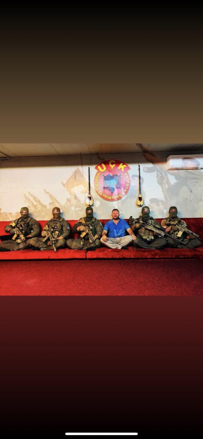 SIU (Special Intervention Unit) with former defence minister of Kosovo, 27 July, 2025. [1242x2688]