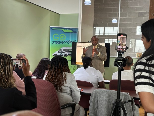 Congressman Herb Conaway talking Environment and Health: (Courtesy of Isles,...