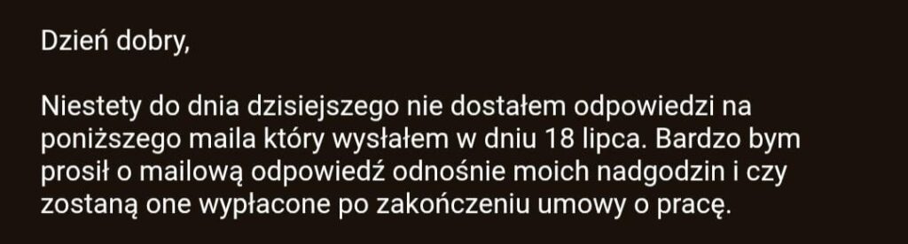 Januszex in action, or how to get the money due to me
