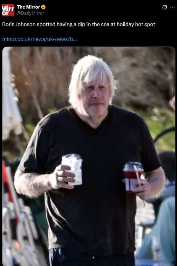 Boris Johnson Vacations