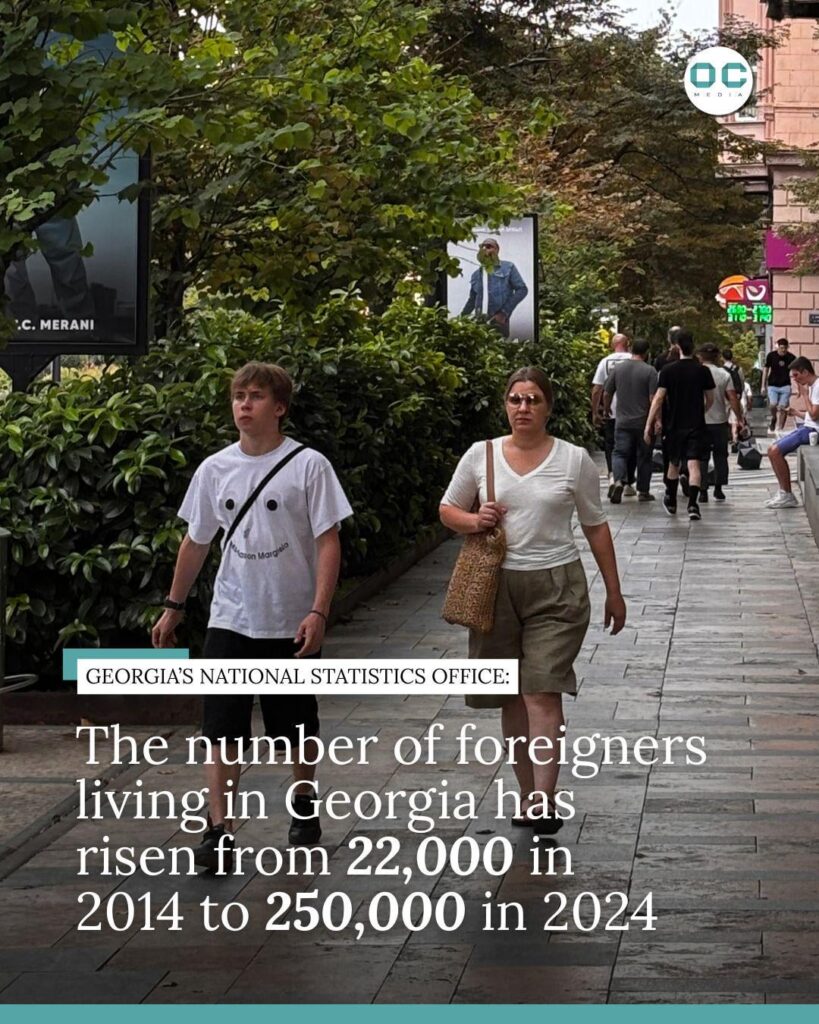 Georgia notes record increase of foreigners in latest statistics report