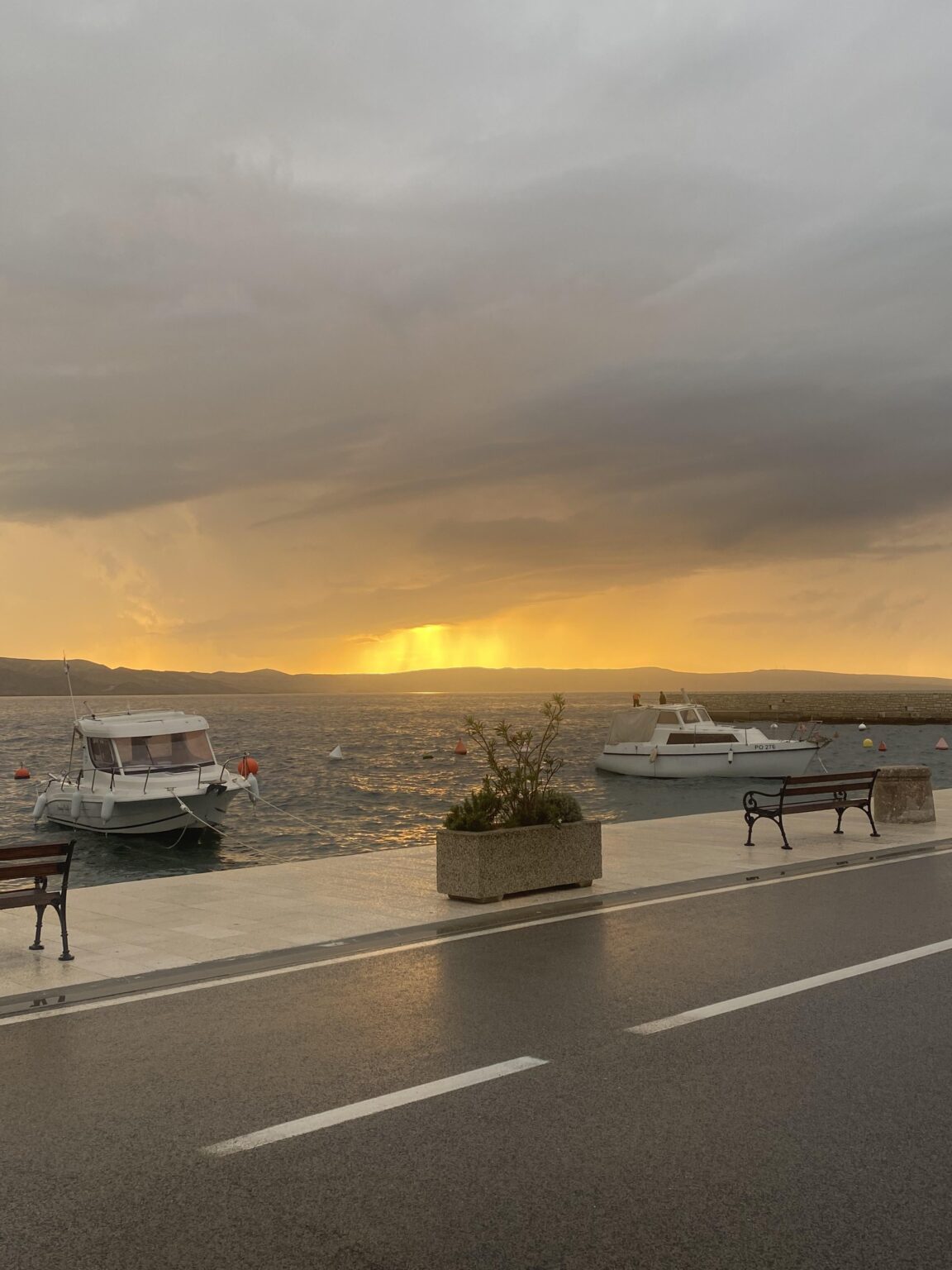 Cloudy day in Karlobag, Croatia