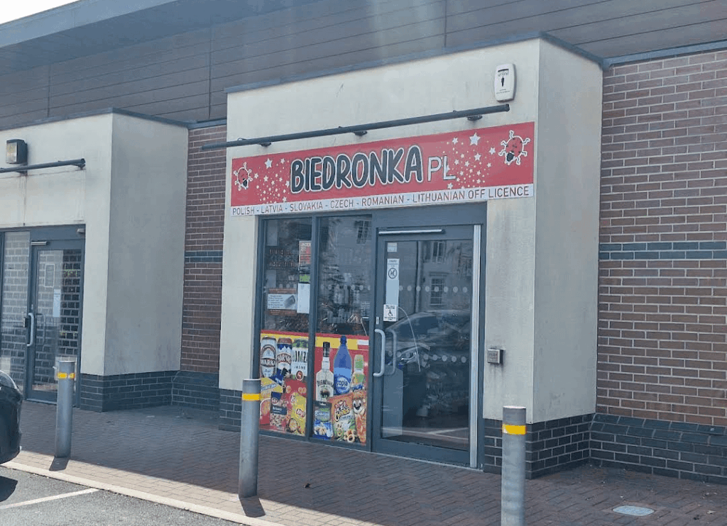 I see your Żabka in Bedford and raise you a Biedronka in Telford, UK.