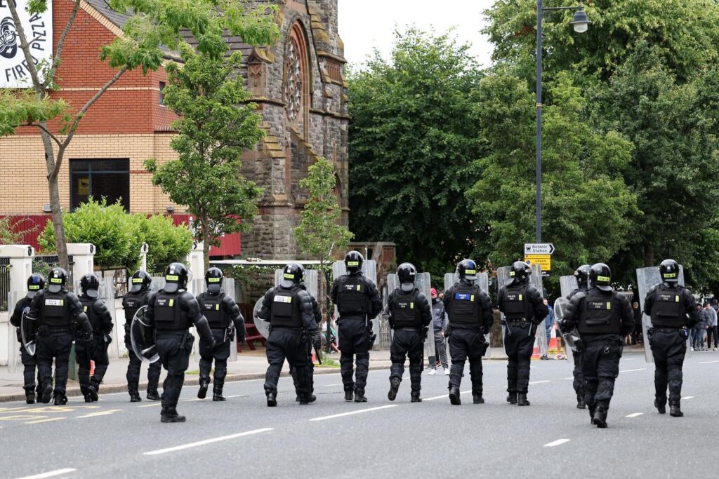 Almost half NI race rioters reported for domestic abuse