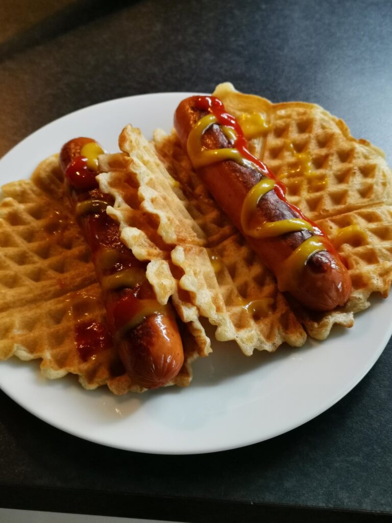 Long Live Sausage in Waffle