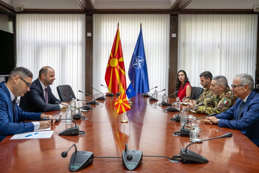 KFOR Commander meets with North Macedonia's defense minister, mentions security and Kosovo-Serbia dialogue