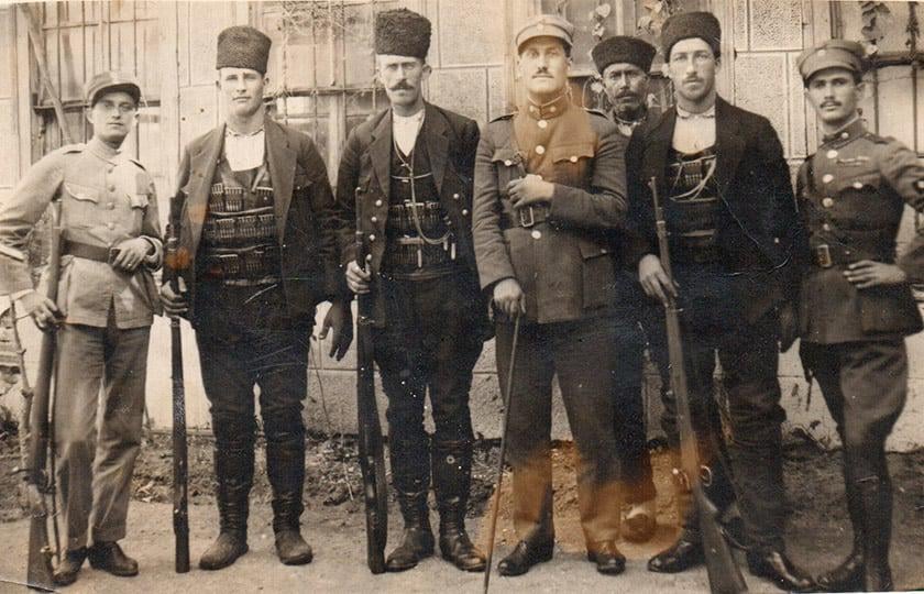 Who are the Cherkes who worked with the Greek army against the Kemalists in Asia Minor
