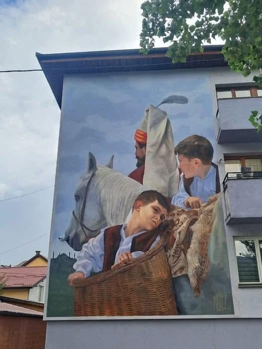 New Mural "Blood Danish" in Visegrad