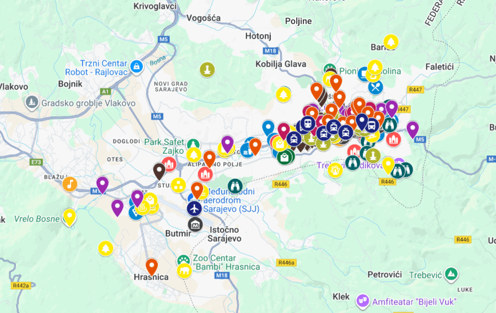 Official r/bosniatravel Sarajevo Guide Map 2025 (Link below ⬇️)