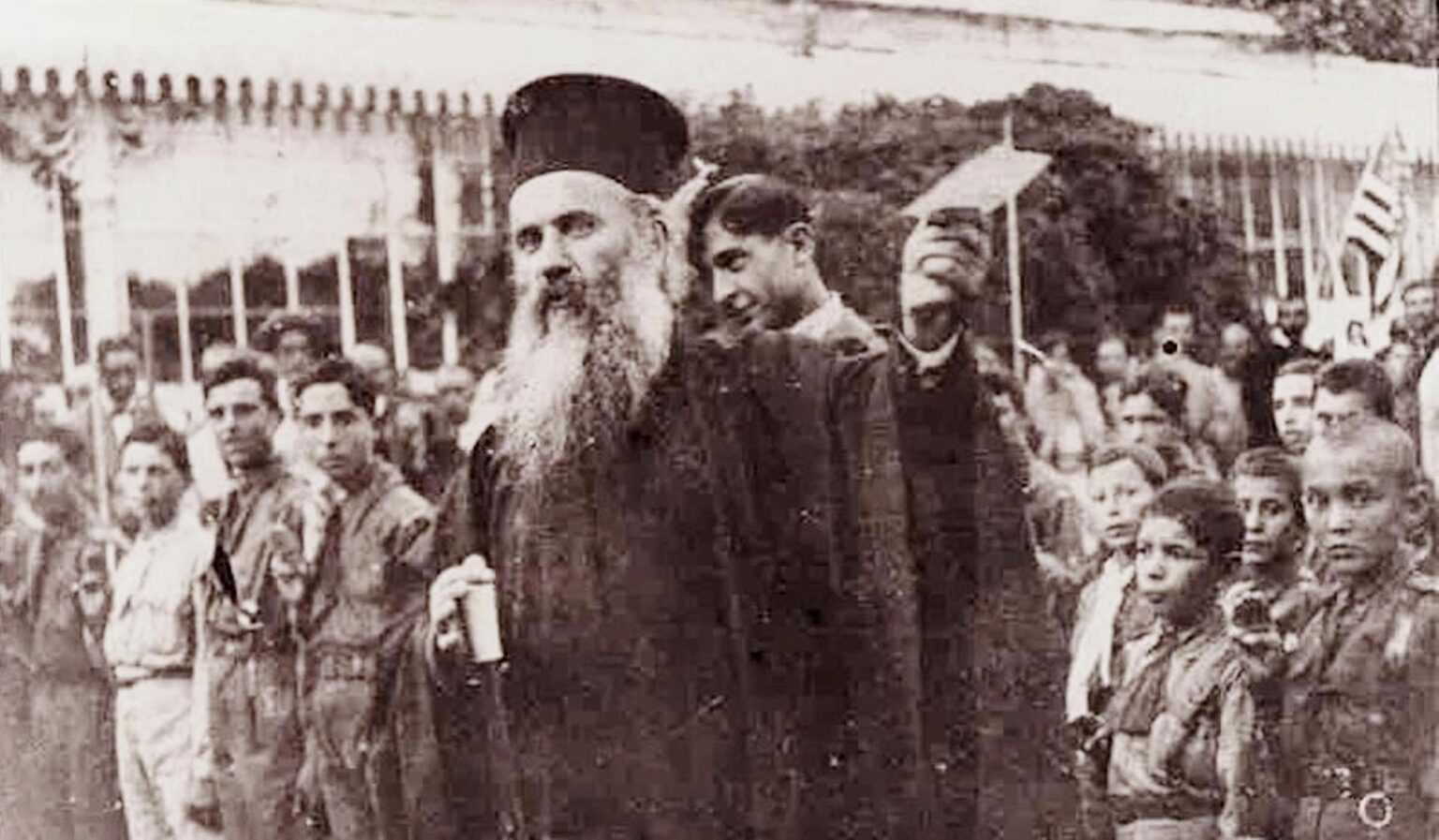 Today, the Turkish forces arrest Metropolitan Smyrna Chrysostom who had refused to leave with the Greek High Commissioner and the Greek Administration.