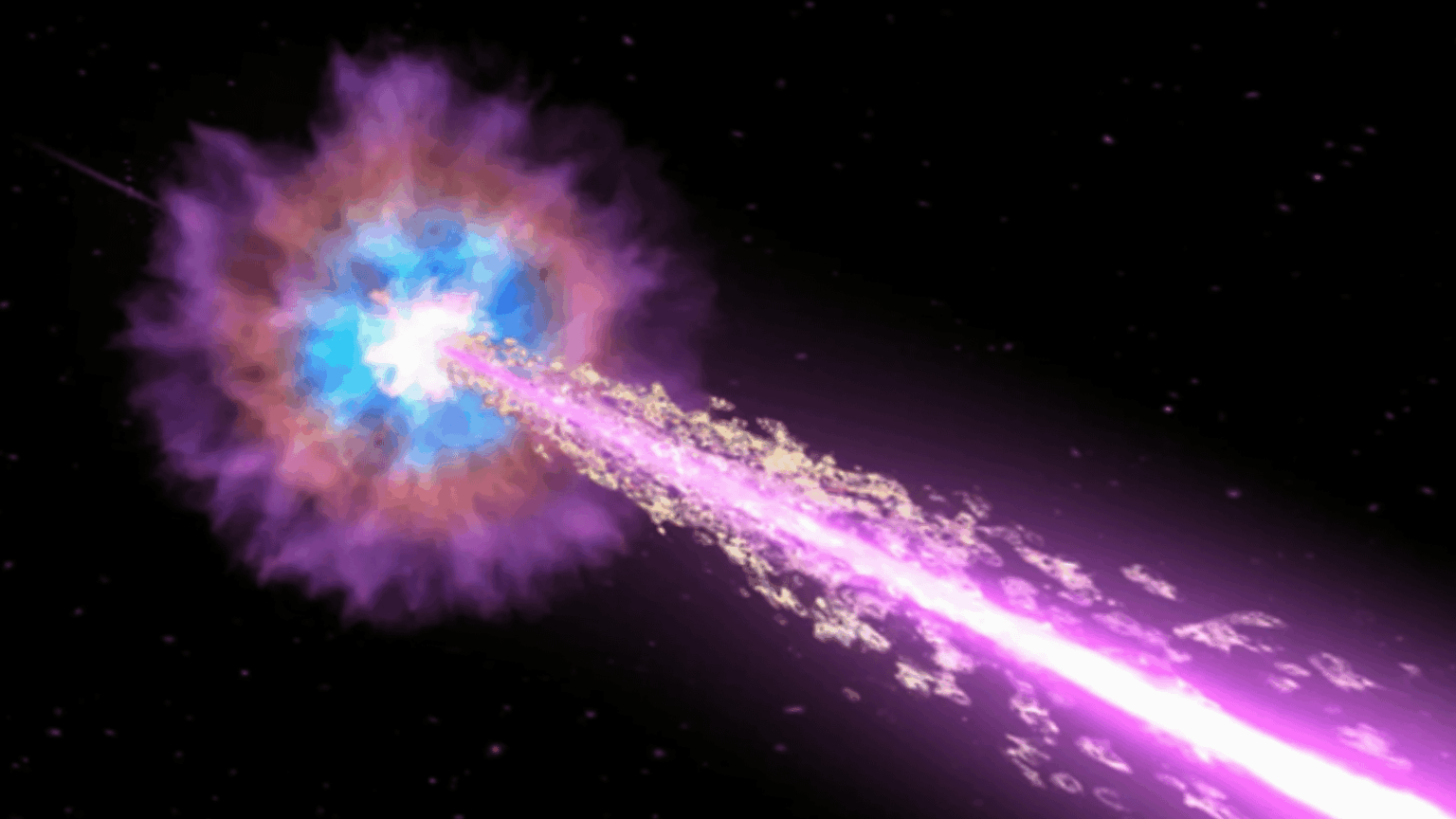 Astronomers trace massive cosmic explosion back 12 billion years. 'This is the most distant event where we can directly see light escaping from around stars'