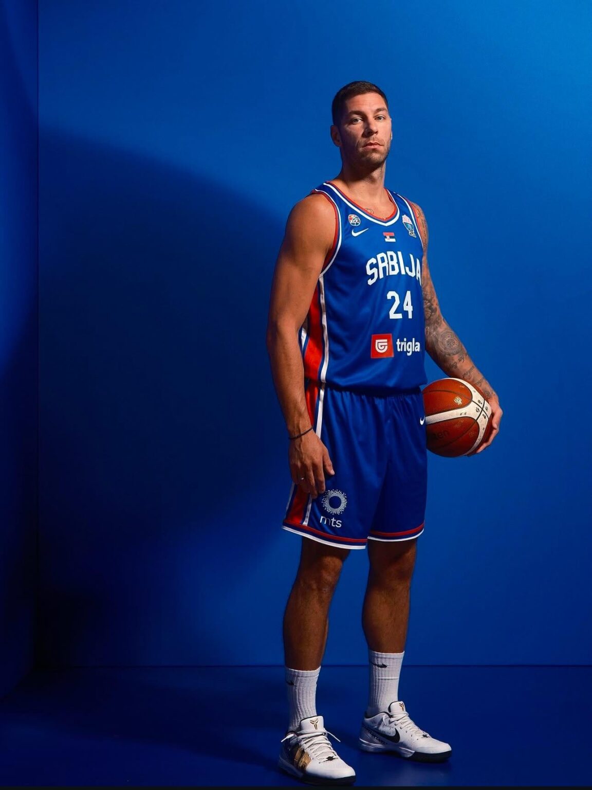 In the continuation of the Eurobasket, Stefan Jović wear the captain's tape of Serbia.
