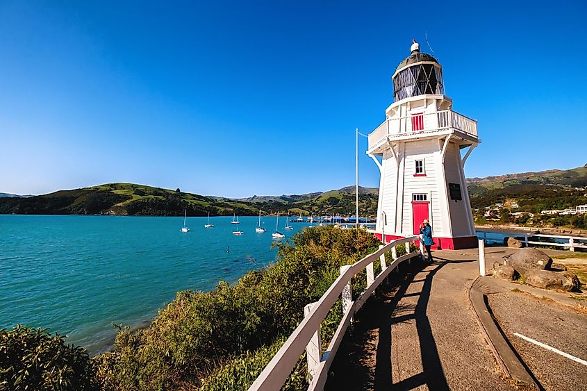 Akaora Lighthouse, Akaroa, New Zealand