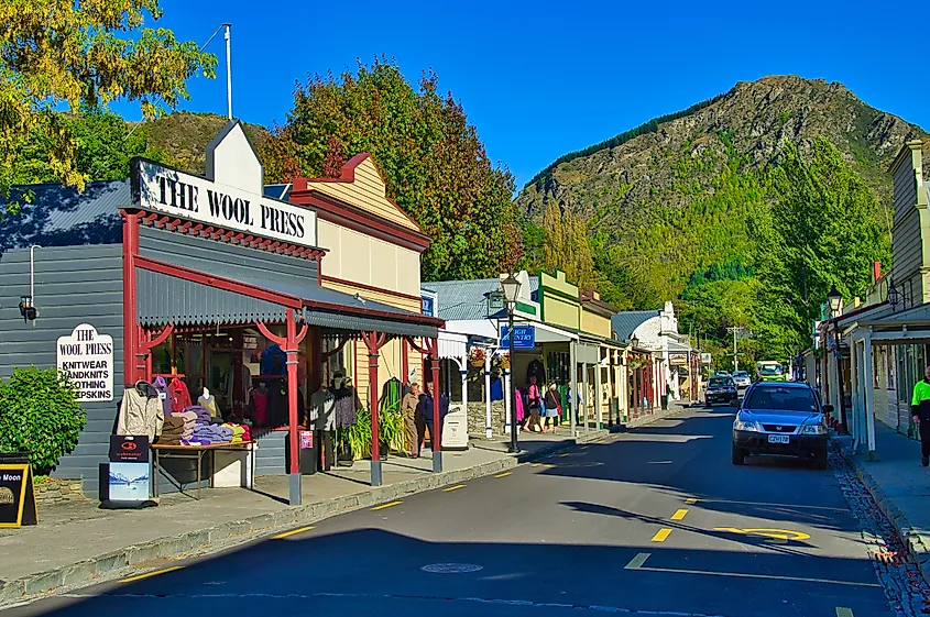Main Street, Arrowtown, South Island.