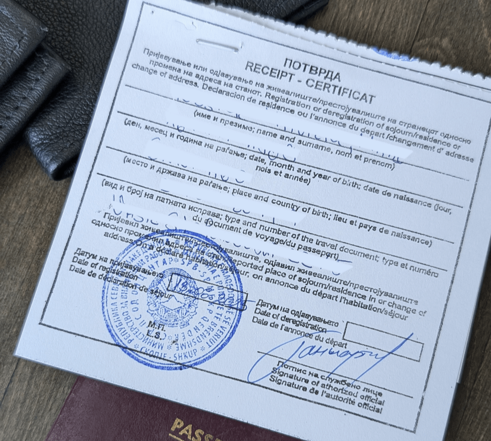 What's the purpose of registering as a tourist?