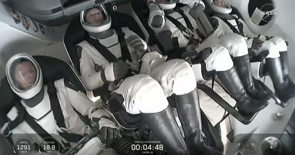 SpaceX Crew-10, the astronauts returned to Earth after 5 months