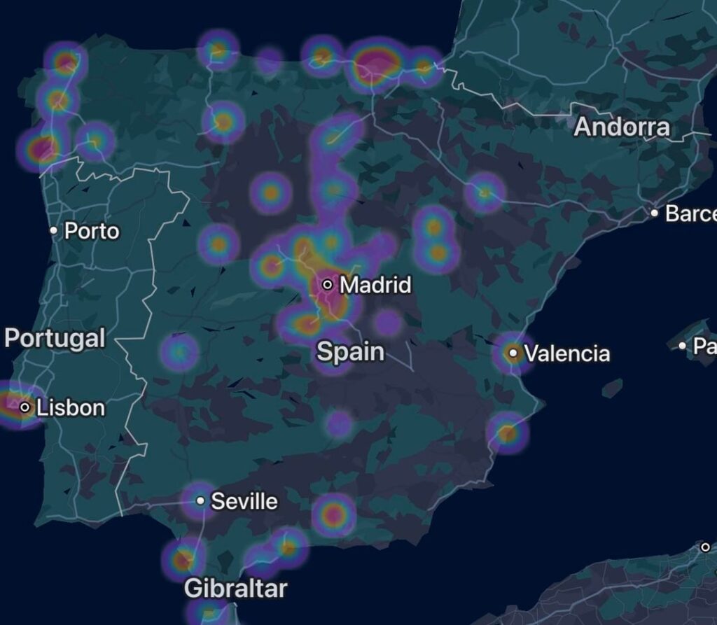 My trips in Spain in 2025