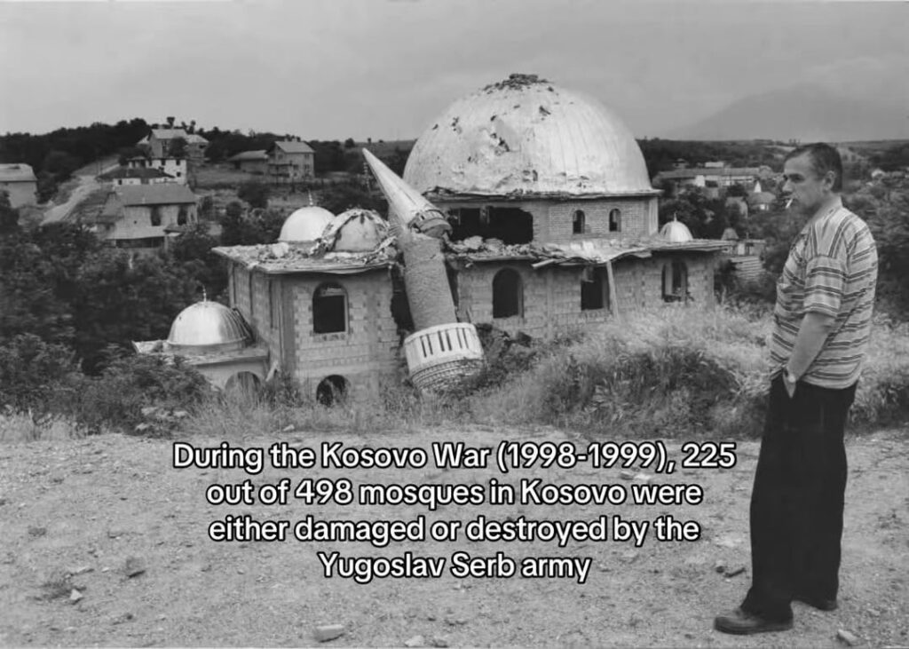 In Kosovo, in the last war (98-99) were burnt, burned, bombed 216 mosques