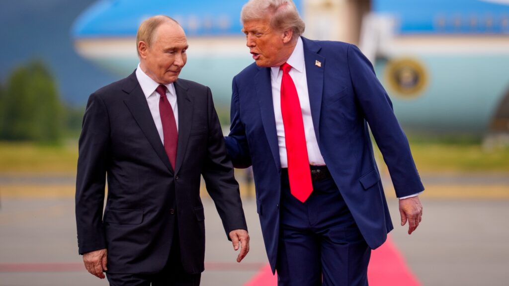 After meeting Putin, Trump pivots on need for a ceasefire : NPR