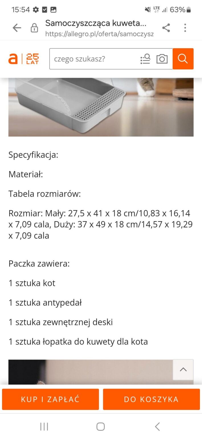 Self -cleaning litter box, the package contains: 1 piece Cat, 1 piece anti -pedal