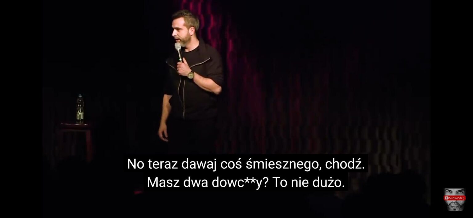 Watching old Giza stand-up. Loving YouTubes automatic censorship... dowc**y.