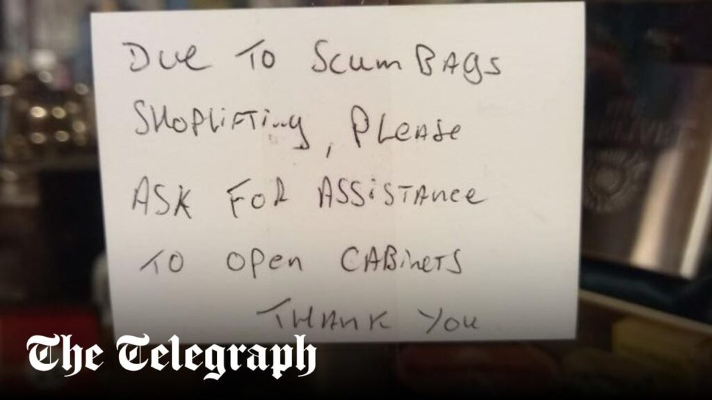 Calling shoplifters ‘scumbags’ is offensive, warn police