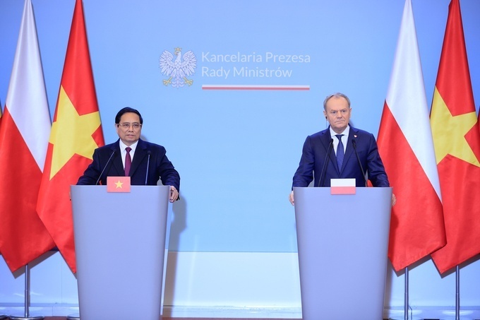 Vietnamese Prime Minister and Polish Prime Minister Donald Tusk. Photo: VGP Vietnam, Poland to boost ties to new height