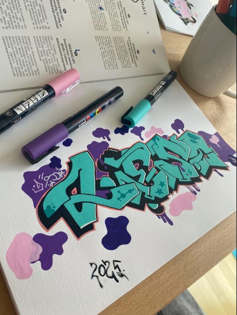 Who did you draw graffiti in Sofia?