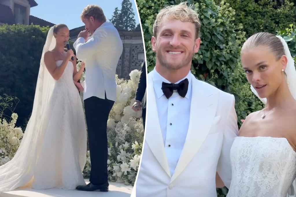 Logan Paul marries model Nina Agdal in Italy Logan Paul marries model Nina Agdal in Italy