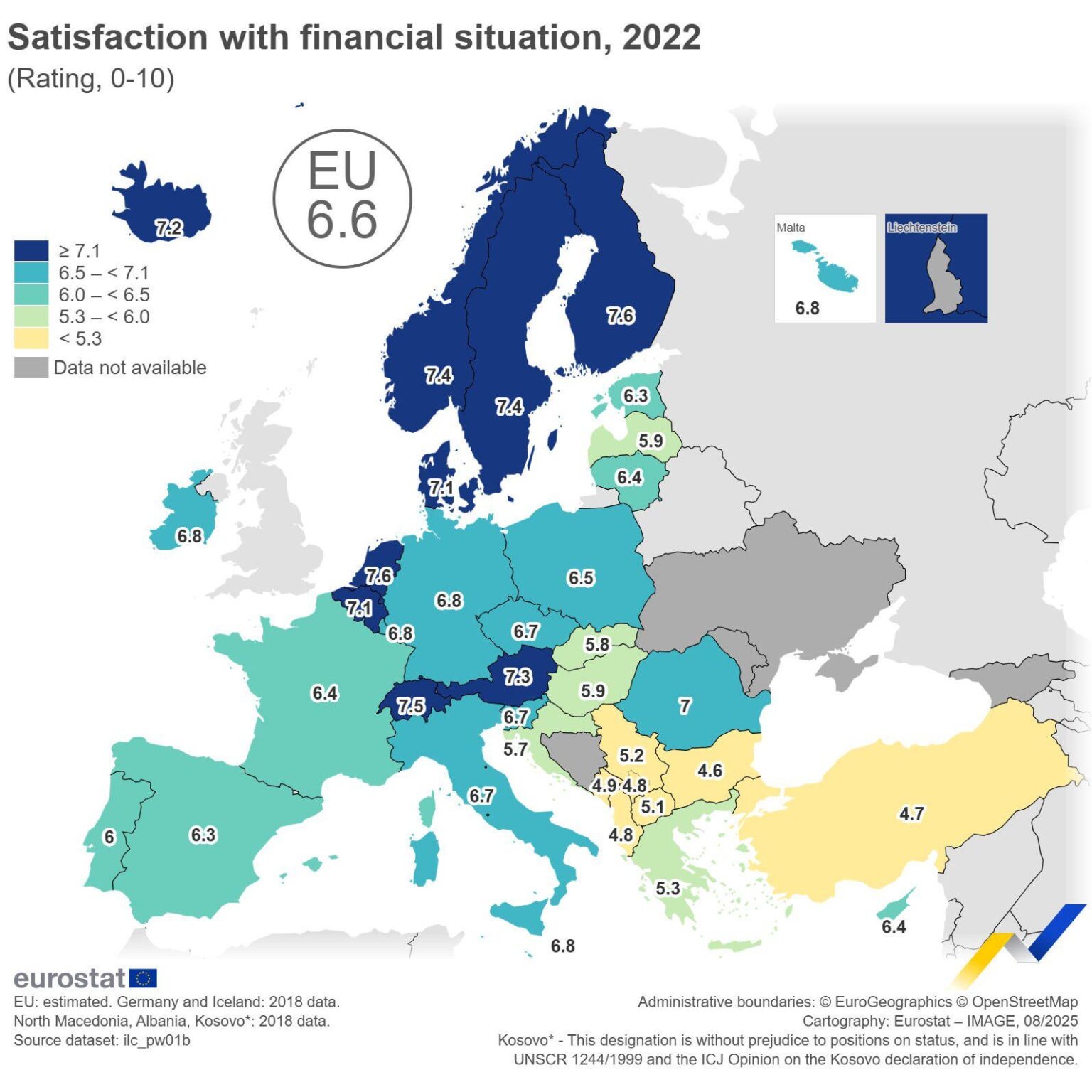 Eurostat: Are you satisfied with your financial situation?