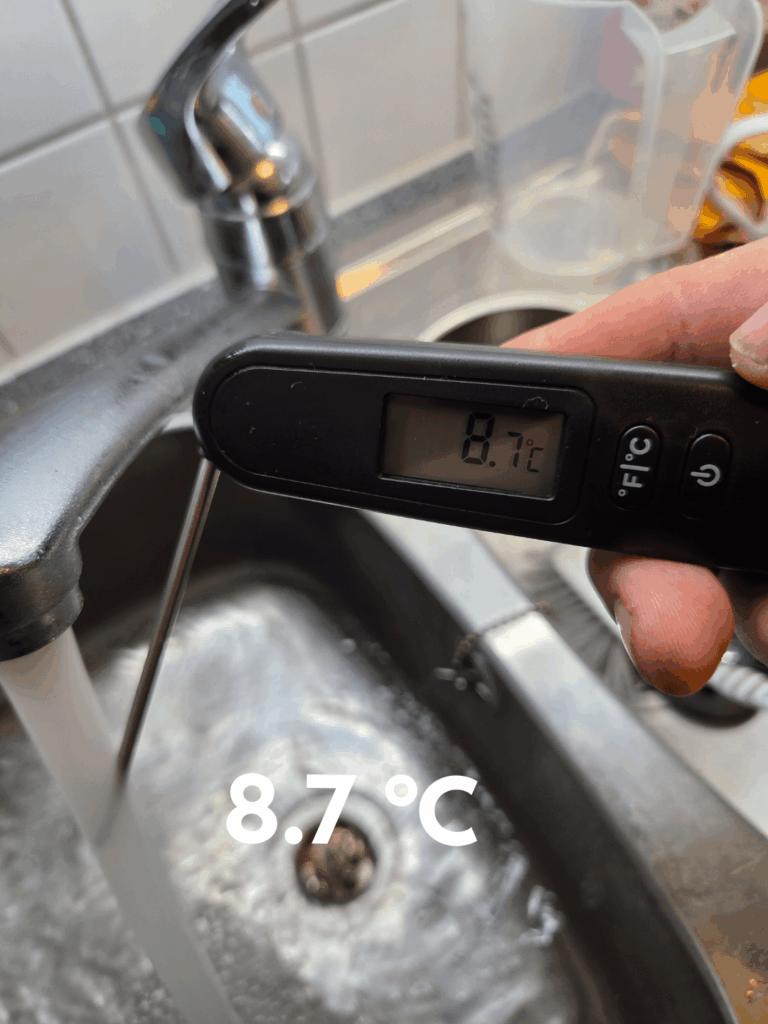 Water temperature / drinking water.