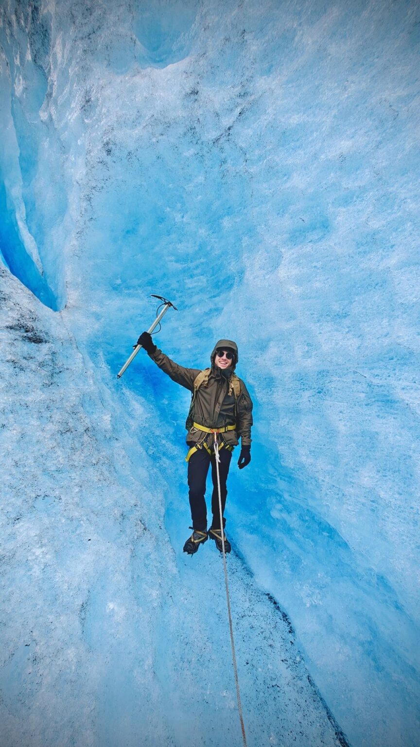 Blue ice glacier Hike, awesome experience