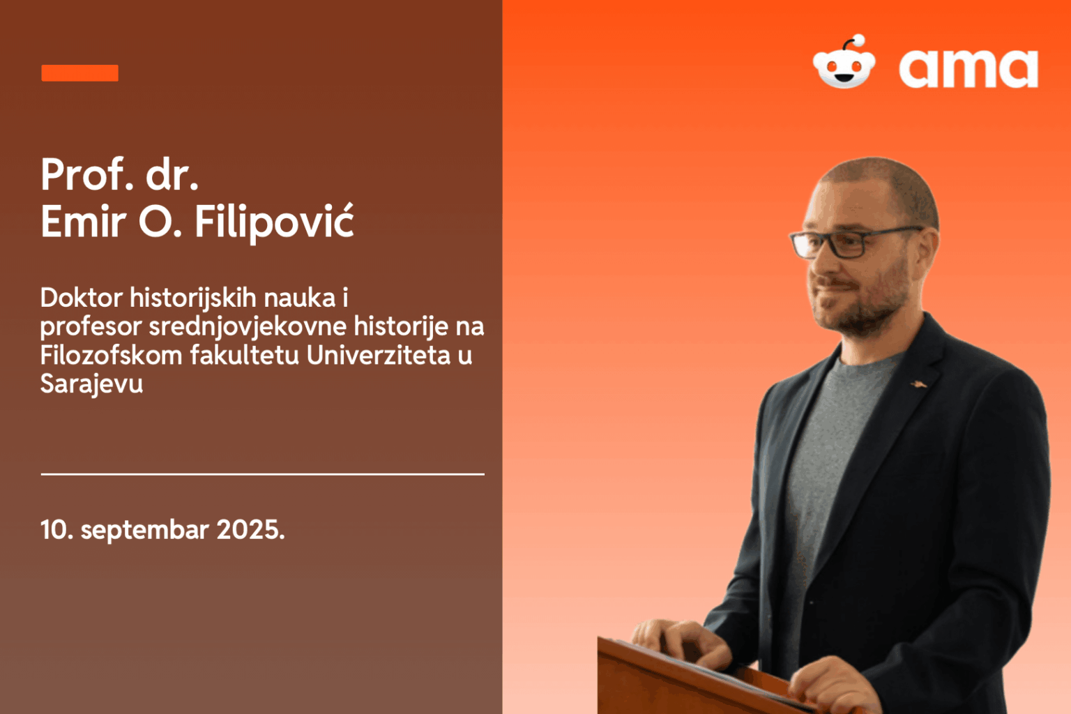 AM Announcement: prof. Dr. Emir O. Filipovic