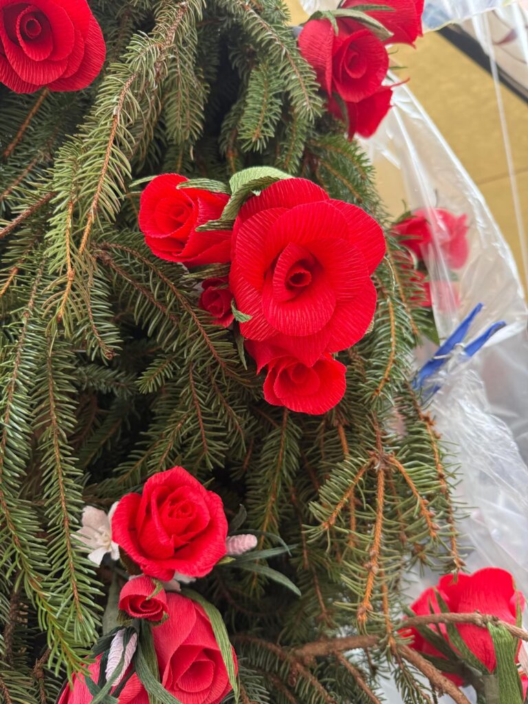 I thought they were flowers ... instead it was paper