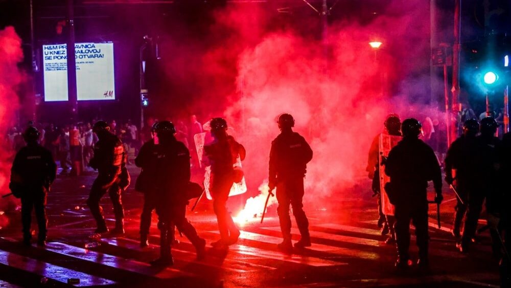 In the Bowels of Serbia’s Govt HQ, Students Beaten, Threatened by Police